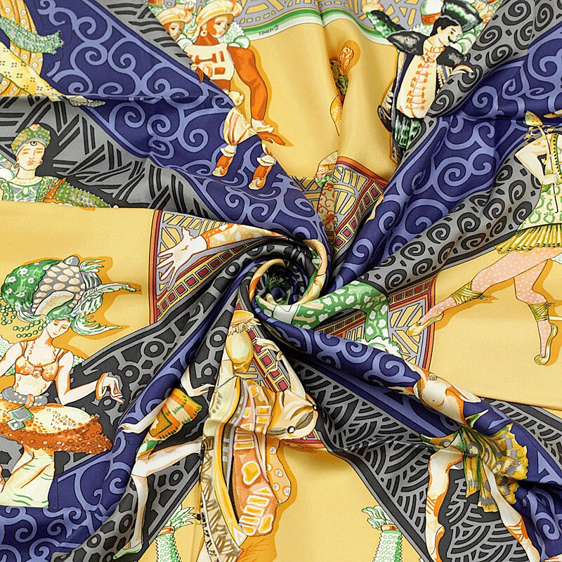 Hermes Scarf "Les Ballets Russes" by Annie Faivre Vintage 90cm Silk | Carre Foulard