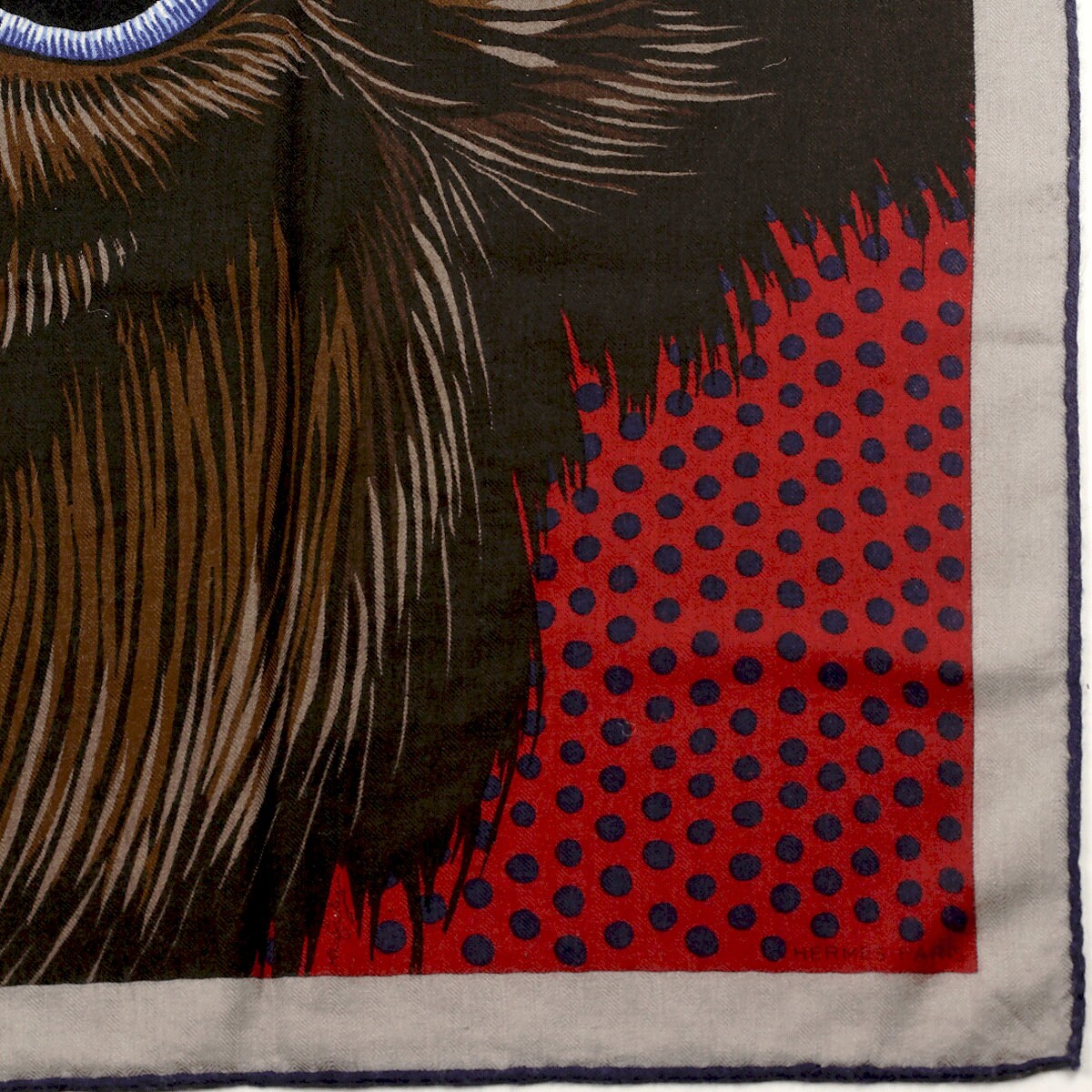 Hermes Scarf "Grrrrr!" by Alice Shirley 100cm Cashmere | Grail