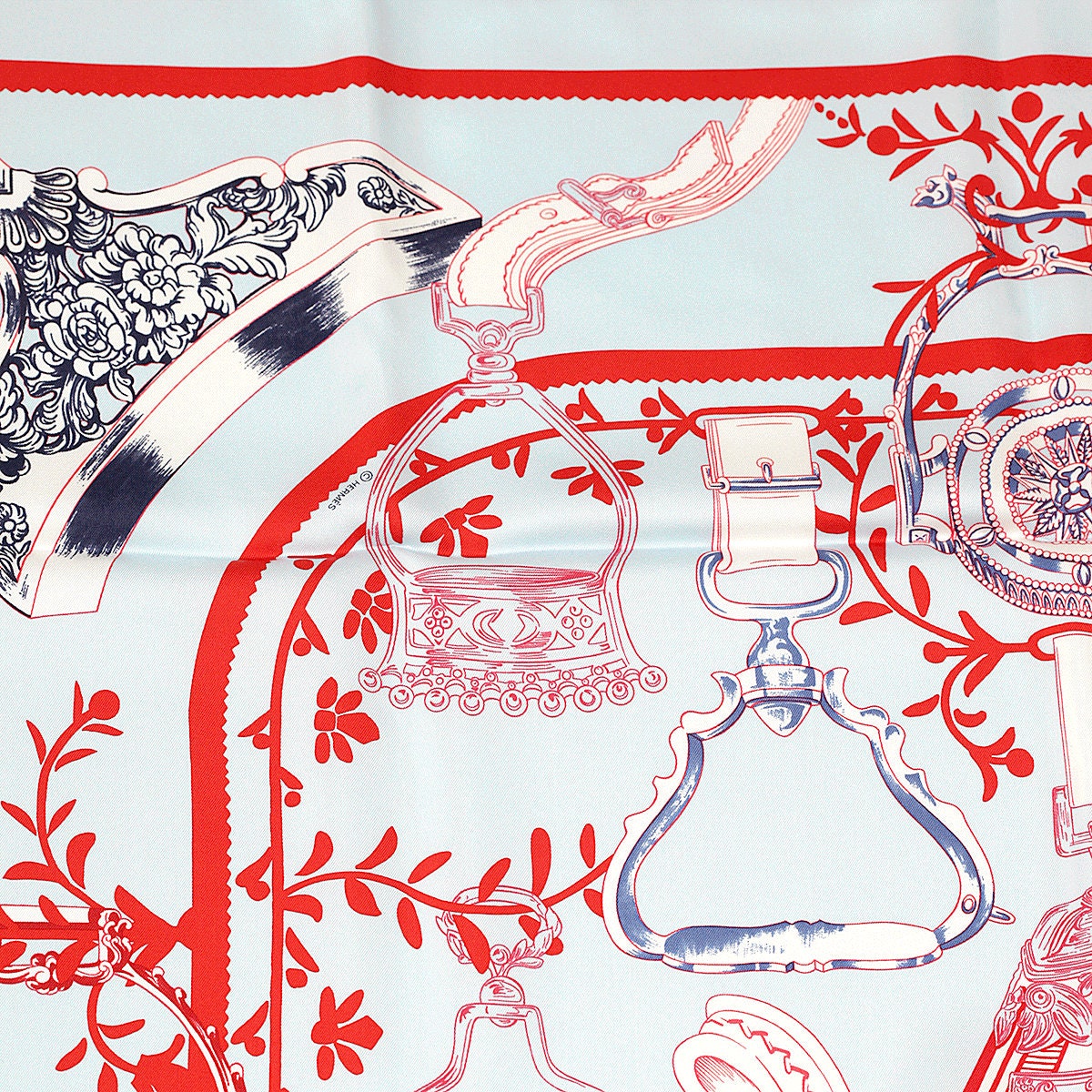 Hermes Scarf "Etriers Remix" by Françoise De La Perriere 90cm Silk | Carre Foulard NWT