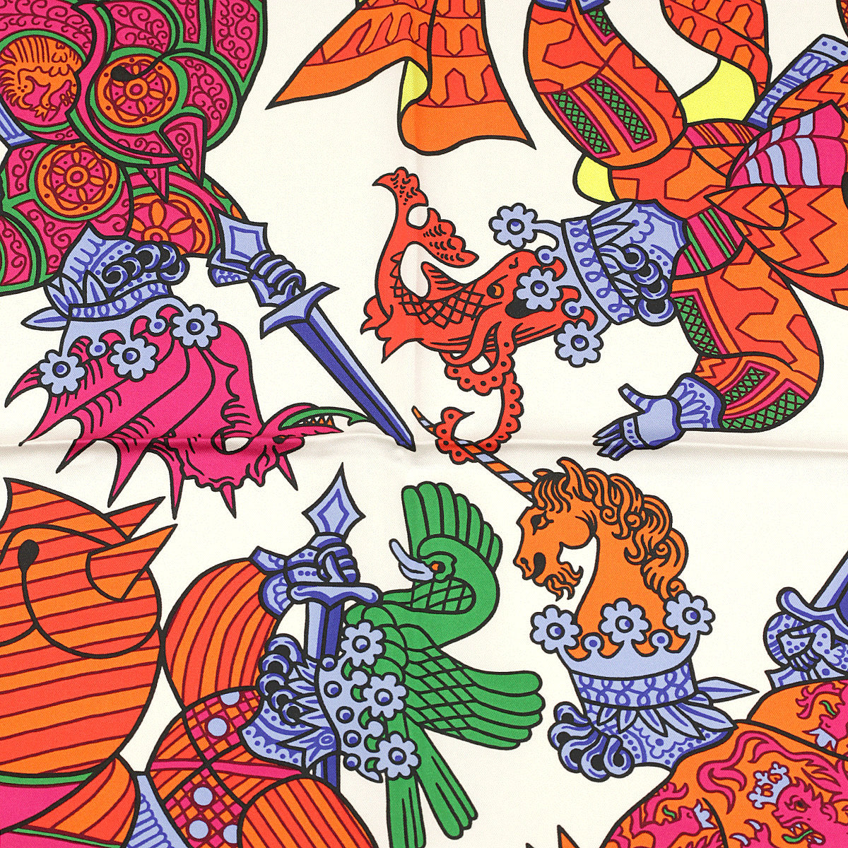 送料込♪【HERMES】DUELS ONIRIQUES シルク スカーフ 送料込♪【HERMES】DUELS ONIRIQUES シルク スカーフ (HERMES