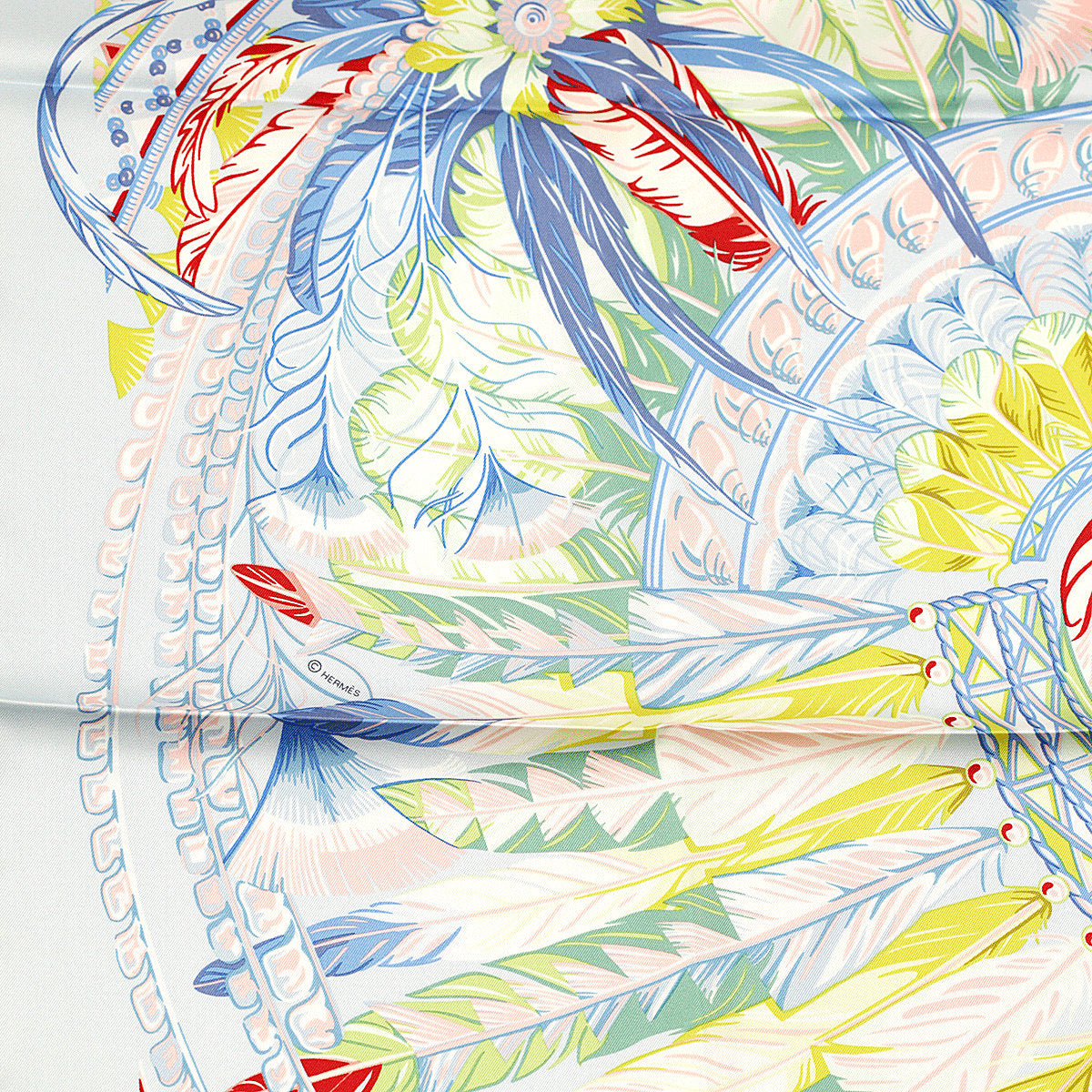 Hermes Scarf "Danse Pacifique" by Laurence Bourthoumieux 90cm Silk | Carre Foulard NWT