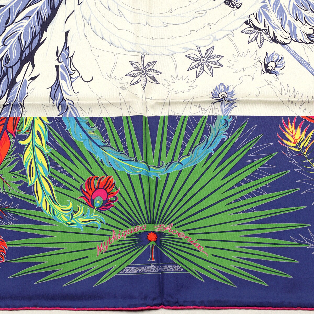 Hermes Scarf "Mythiques Phoenix" by Laurence Bourthoumieux 90cm Silk | Carre Foulard