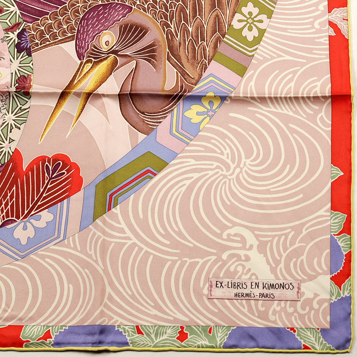 Hermes Scarf "Ex-Libris en Kimonos" by Anamorphee 90cm Silk | Foulard Carre