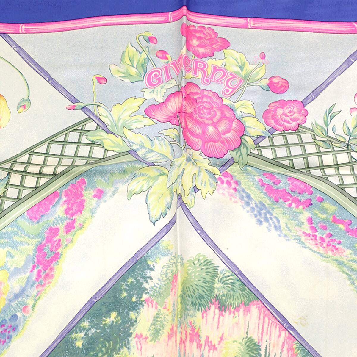 Hermes Scarf "Giverny" by Laurence Bourthoumieux 90cm Silk | Carre Foulard