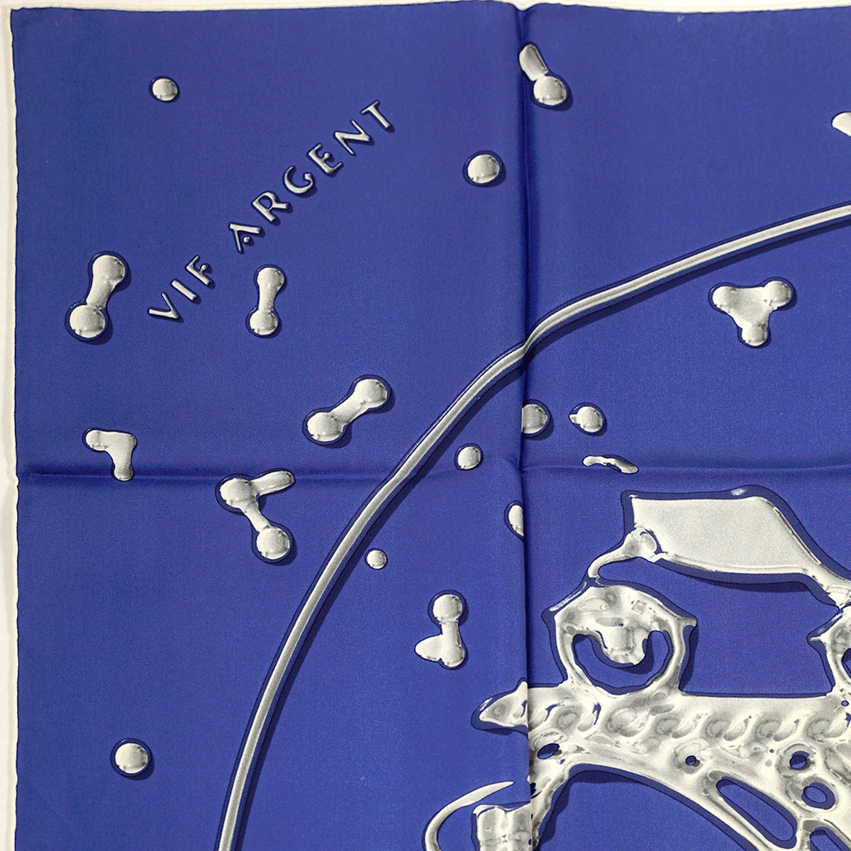 エルメス カレ 90 VIF ARGENTシルク スカーフ デュック タイガー Hermes Scarf 