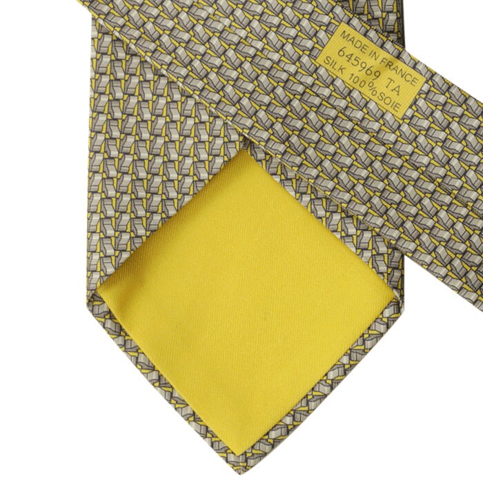Hermes Men's Silk Tie Modern Light Switches Pattern 645969 | Necktie Cravate