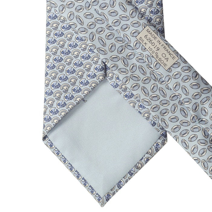 Hermes Men's Silk Tie Football Helmets Pattern 626019 – Exquisite