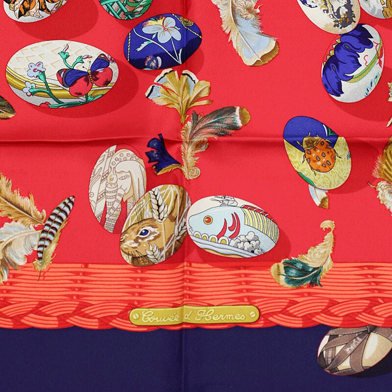 Hermes Scarf "Couvee d'Hermes" by Caty Latham 90cm Silk | Carre