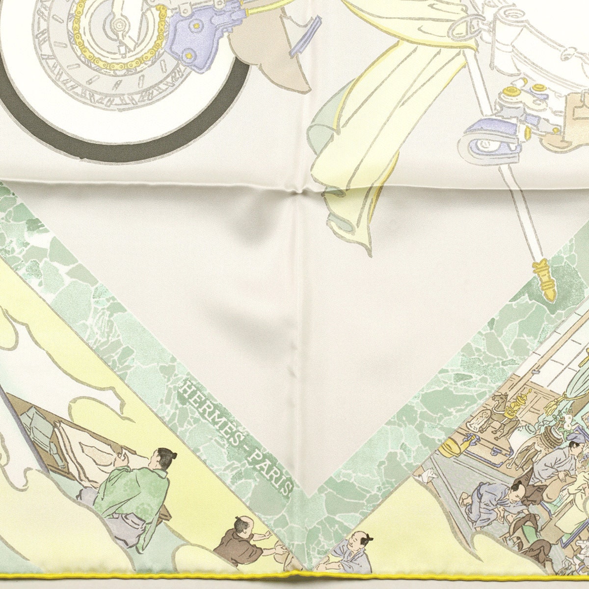 Hermes Scarf "Artisans d'Hermes" by Akira Yamaguchi 90cm Silk | Carre Foulard NIB