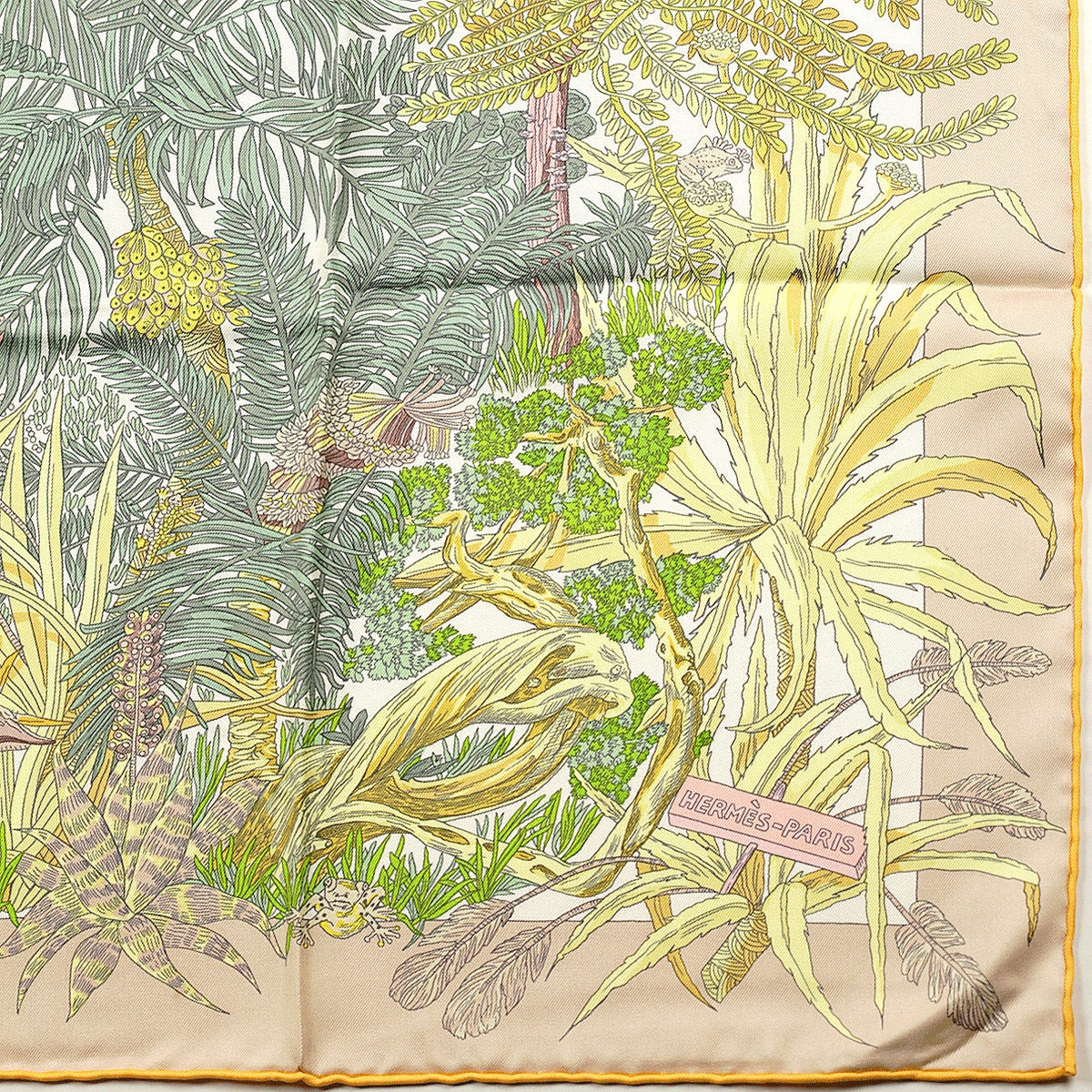 Hermes Scarf "Jardin a Sintra" by Annie Faivre 90cm Silk | Foulard Carre