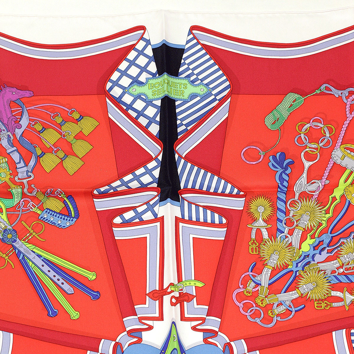 Hermes Scarf "Bouquets Sellier" by Pierre Marie 90cm Silk | Carre Foulard