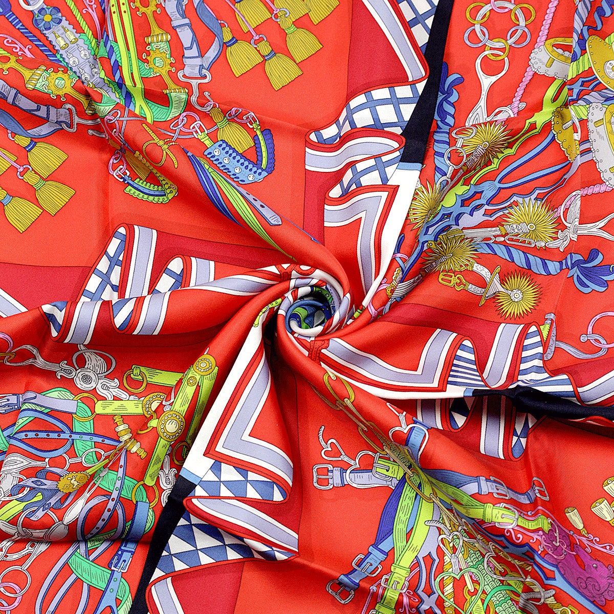 Hermes Scarf "Bouquets Sellier" by Pierre Marie 90cm Silk | Carre Foulard