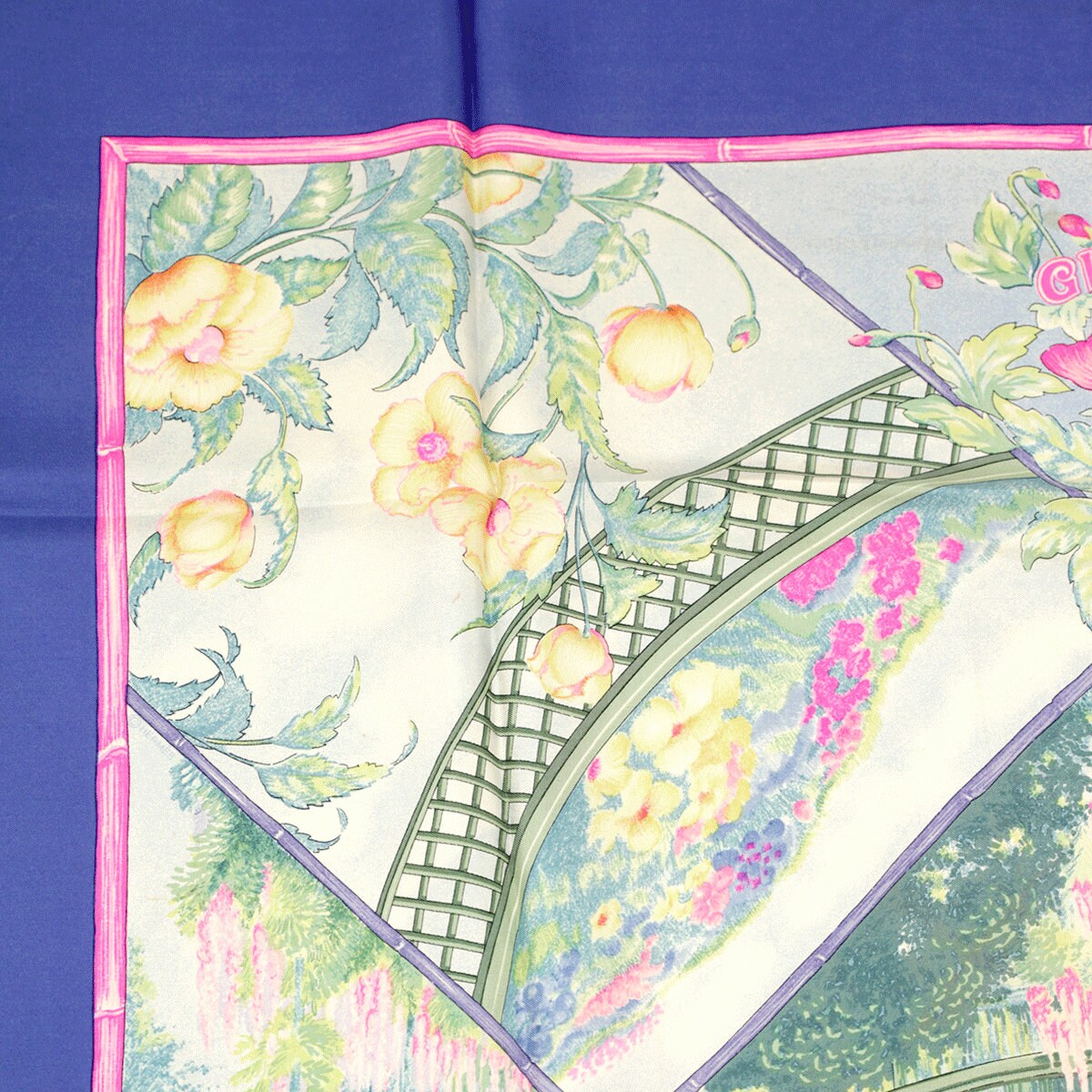 Hermes Scarf "Giverny" by Laurence Bourthoumieux 90cm Silk | Carre Foulard