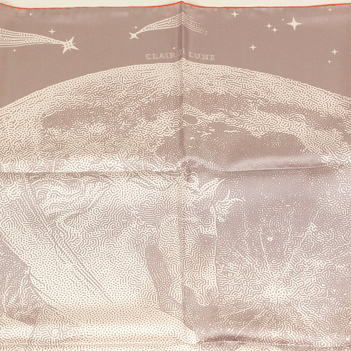新品HERMES エルメス カレ90 Clair de Lune 月光 スカーフ Hermes Silk Clair De Lune Double Face Scarf 90 Marine White Beige