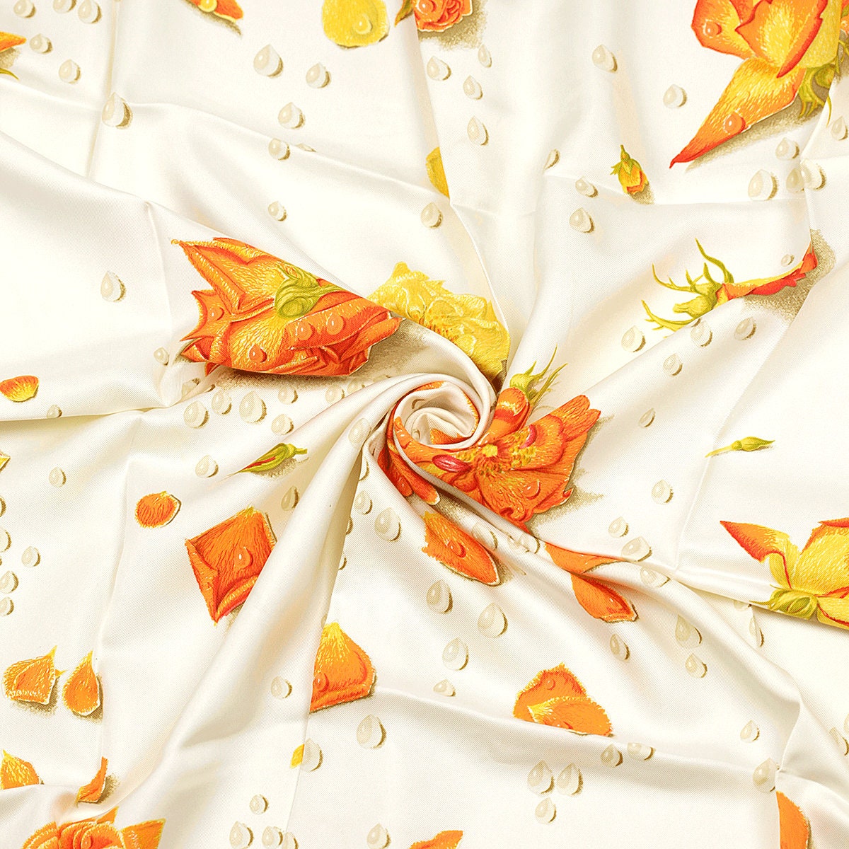 Hermes Scarf "La Rosee" by Anne Gavarni 90cm Silk | Carre Foulard