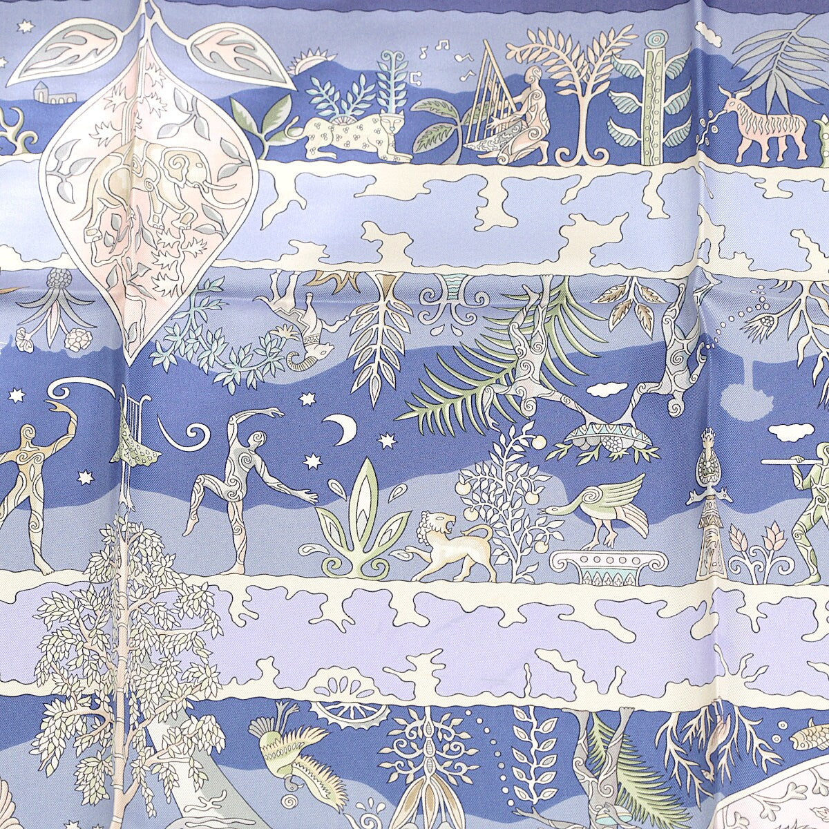 Hermes Scarf "Rives Fertiles" by Christine Henry 90cm Silk | Foulard Carre