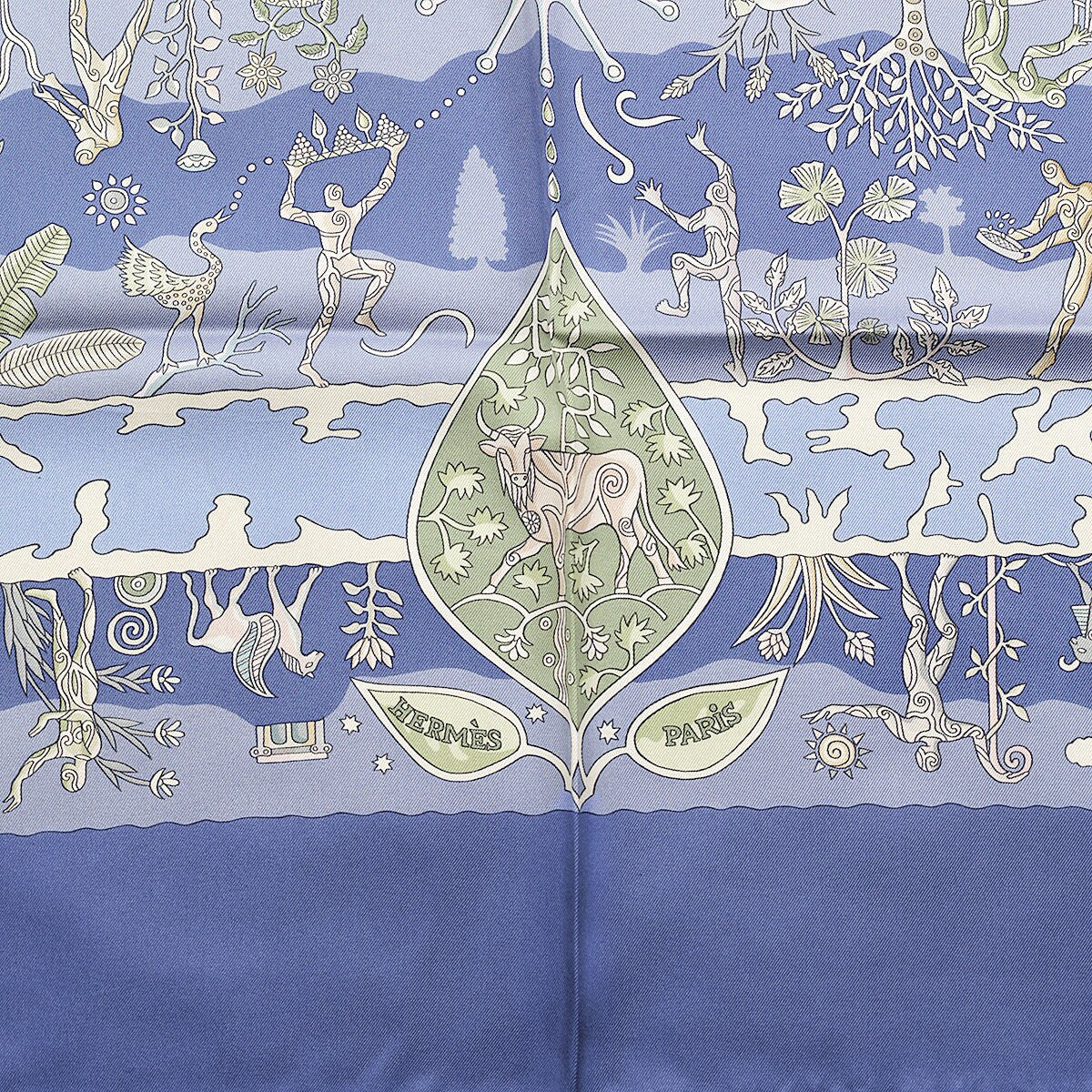 Hermes Scarf "Rives Fertiles" by Christine Henry 90cm Silk | Foulard Carre