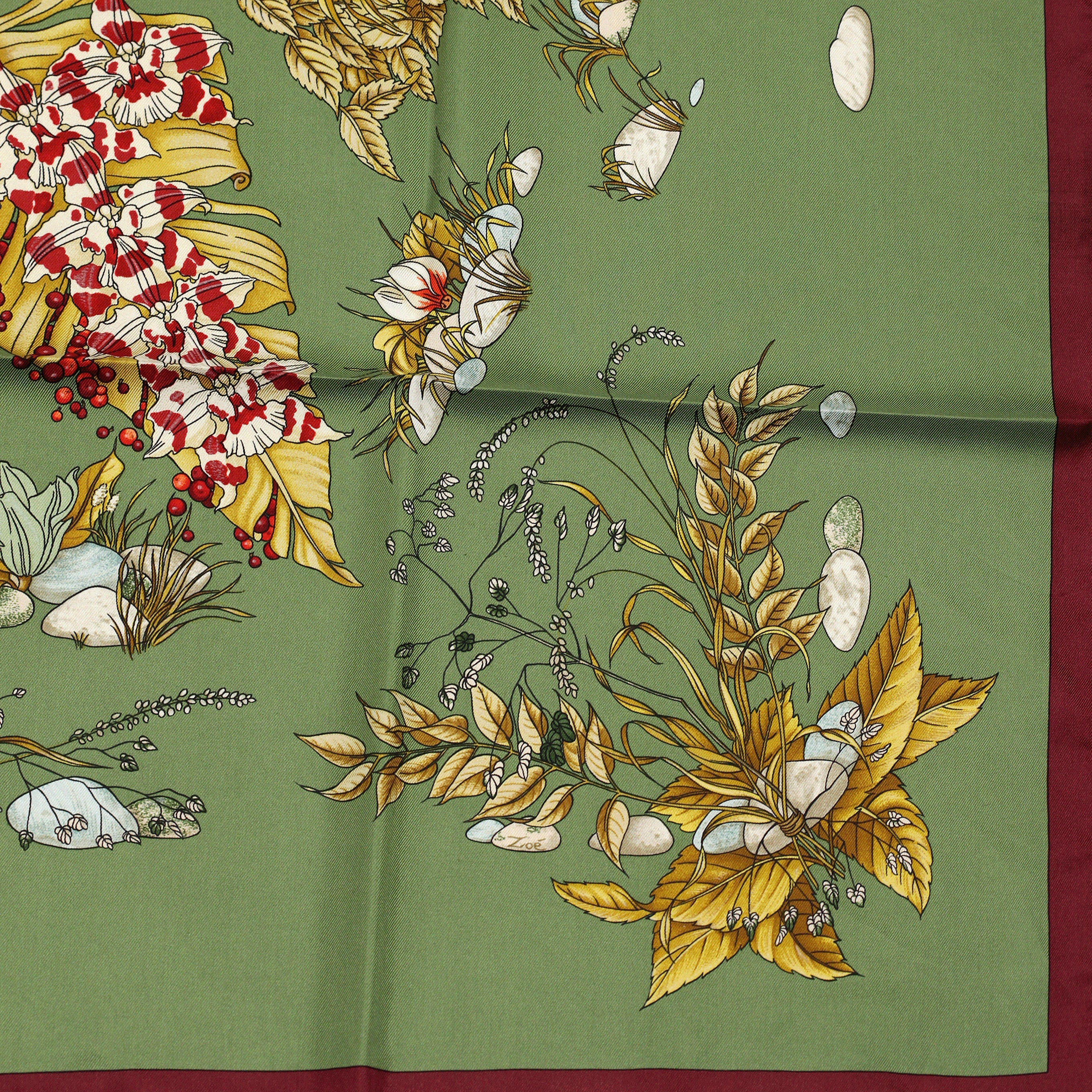 Hermes Scarf "Pythagore" by Zoe Pauwels 90cm Silk