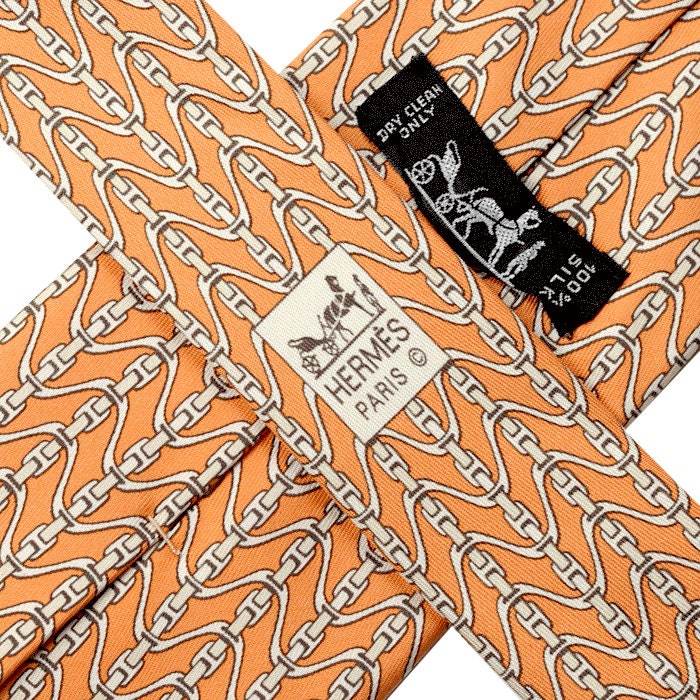 Hermes Men's Silk Tie Geometric Pattern 5364 | Necktie Cravate