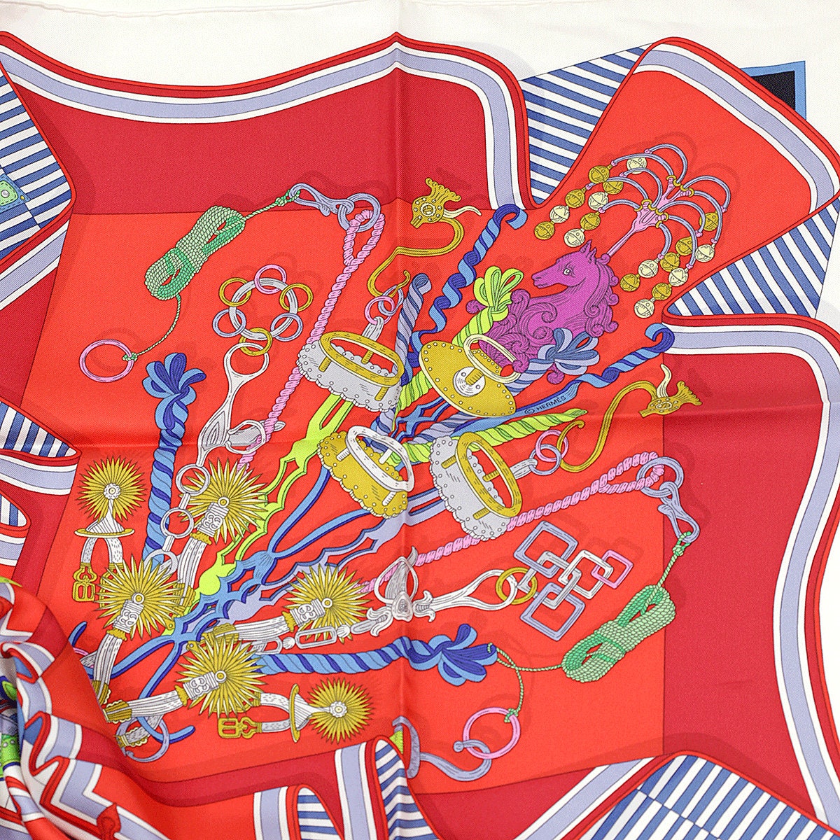 Hermes Scarf "Bouquets Sellier" by Pierre Marie 90cm Silk | Carre Foulard