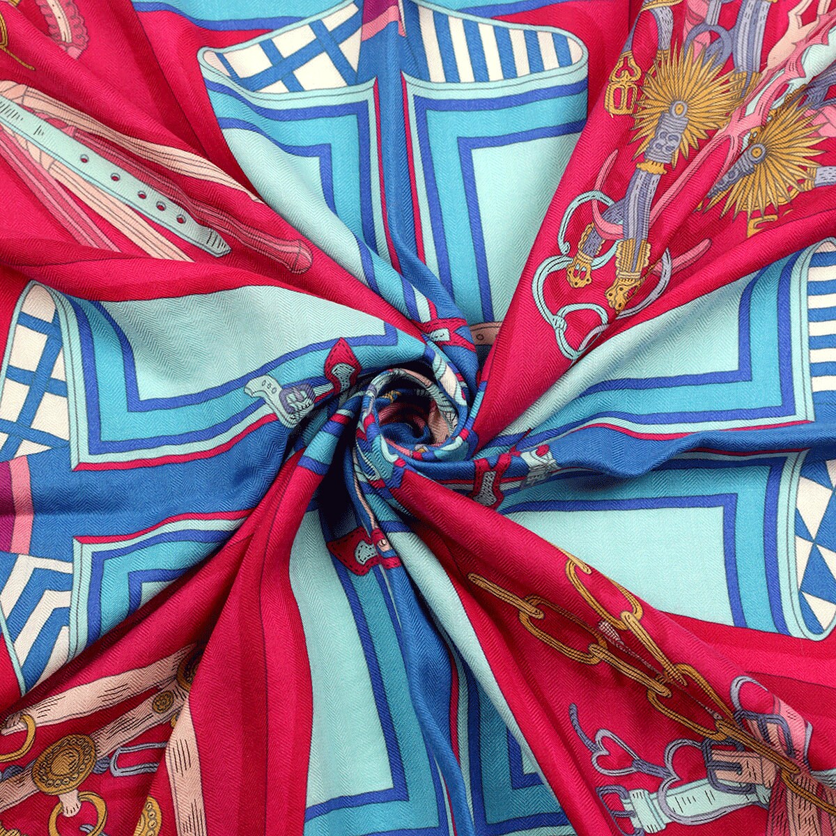 Hermes Cashmere Shawl 140cm GM "Bouquets Selliers" by Pierre Marie | Scarf Carre Foulard