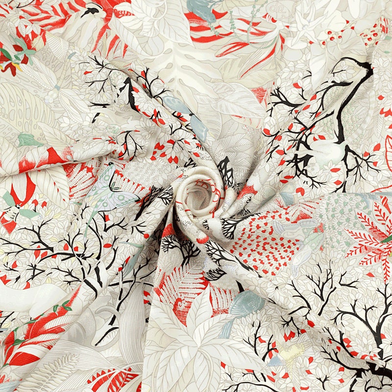 Hermes Scarf "Au Coeur de la Vie" by Aline Honoré 90cm Silk | Carre Foulard