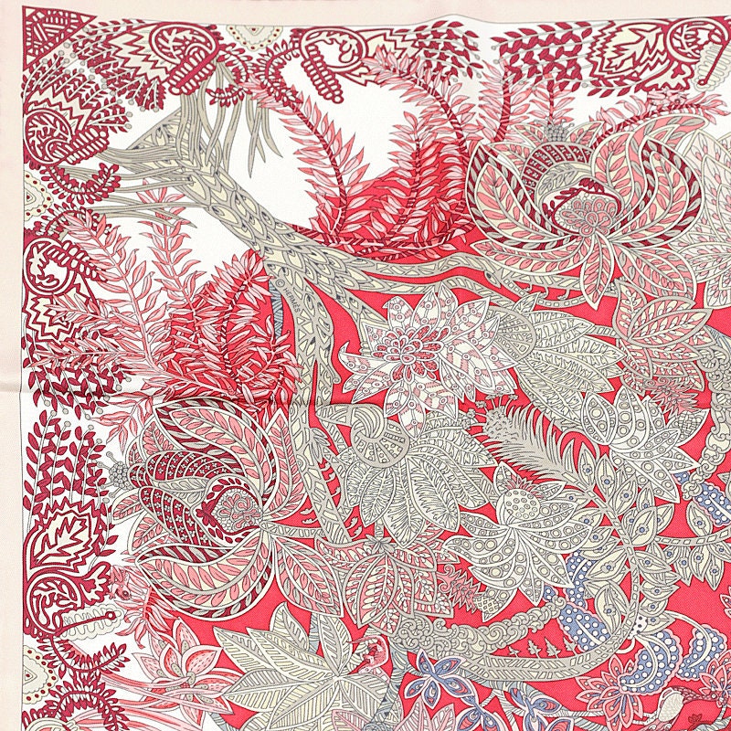 Hermes Scarf "Maitres de la Foret" by Annie Faivre 90cm Silk