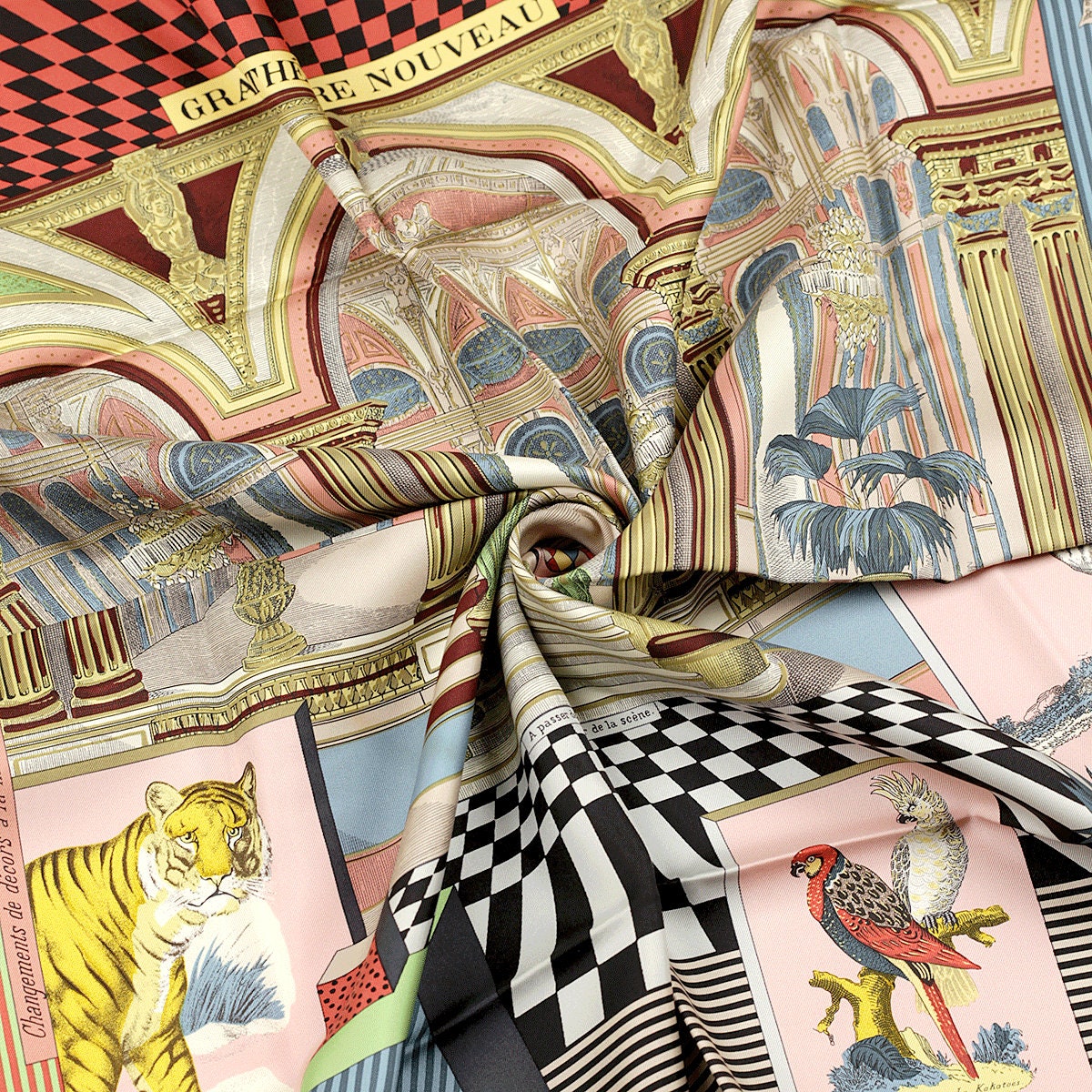 Hermes Scarf "Grand Theatre Nouveau" by Giancarlo Pagni 90cm Silk | Carre Foulard