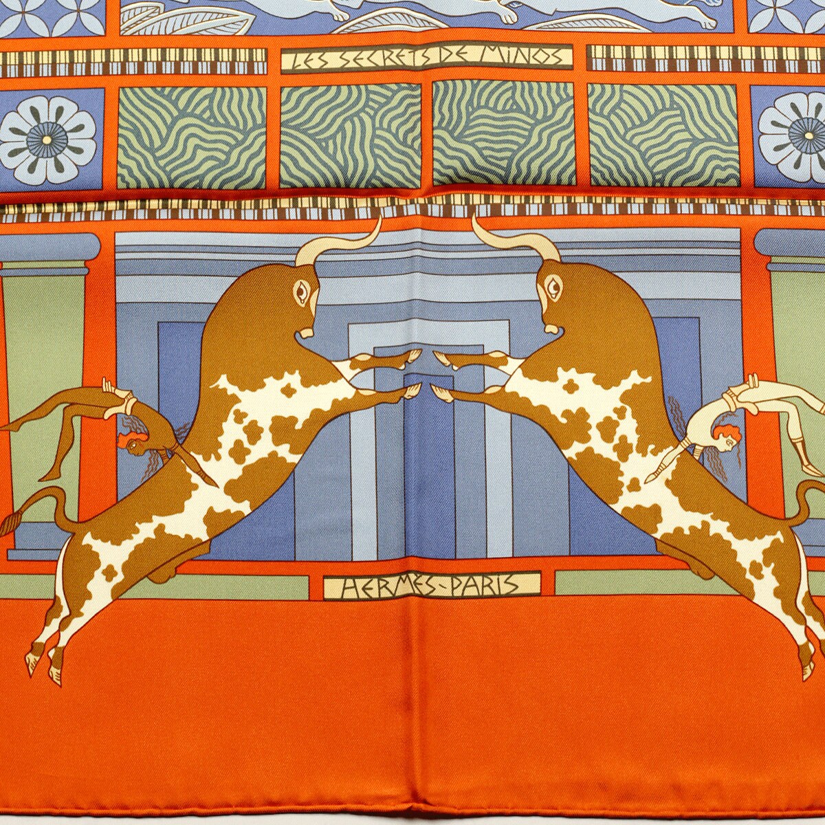 Hermes Scarf "Les Secrets de Minos" by Sophie Koechlin 90cm Silk | Carre Foulard