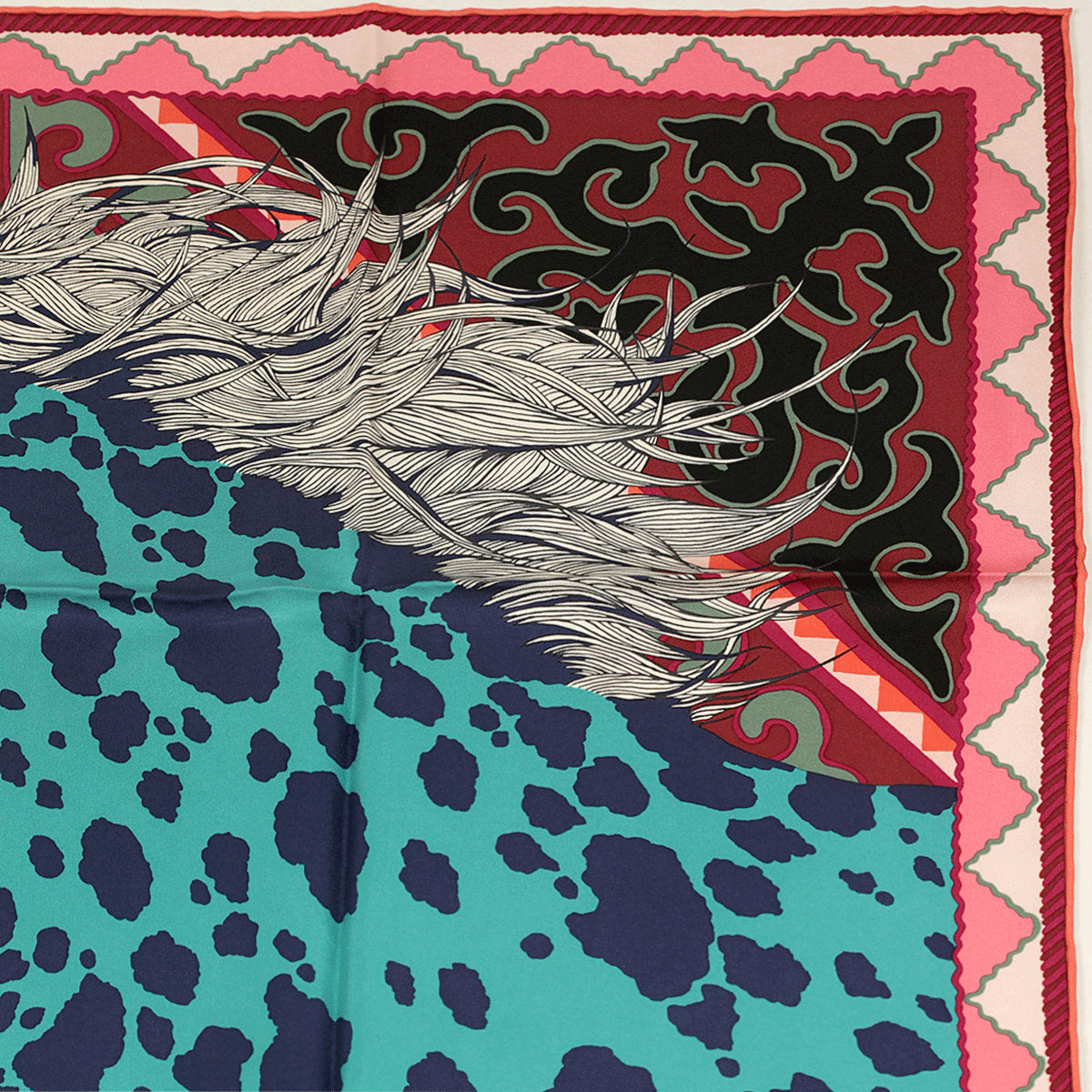 Hermes Scarf "Appaloosa des Steppes" by Alice Shirley 90cm Silk | Carre Foulard