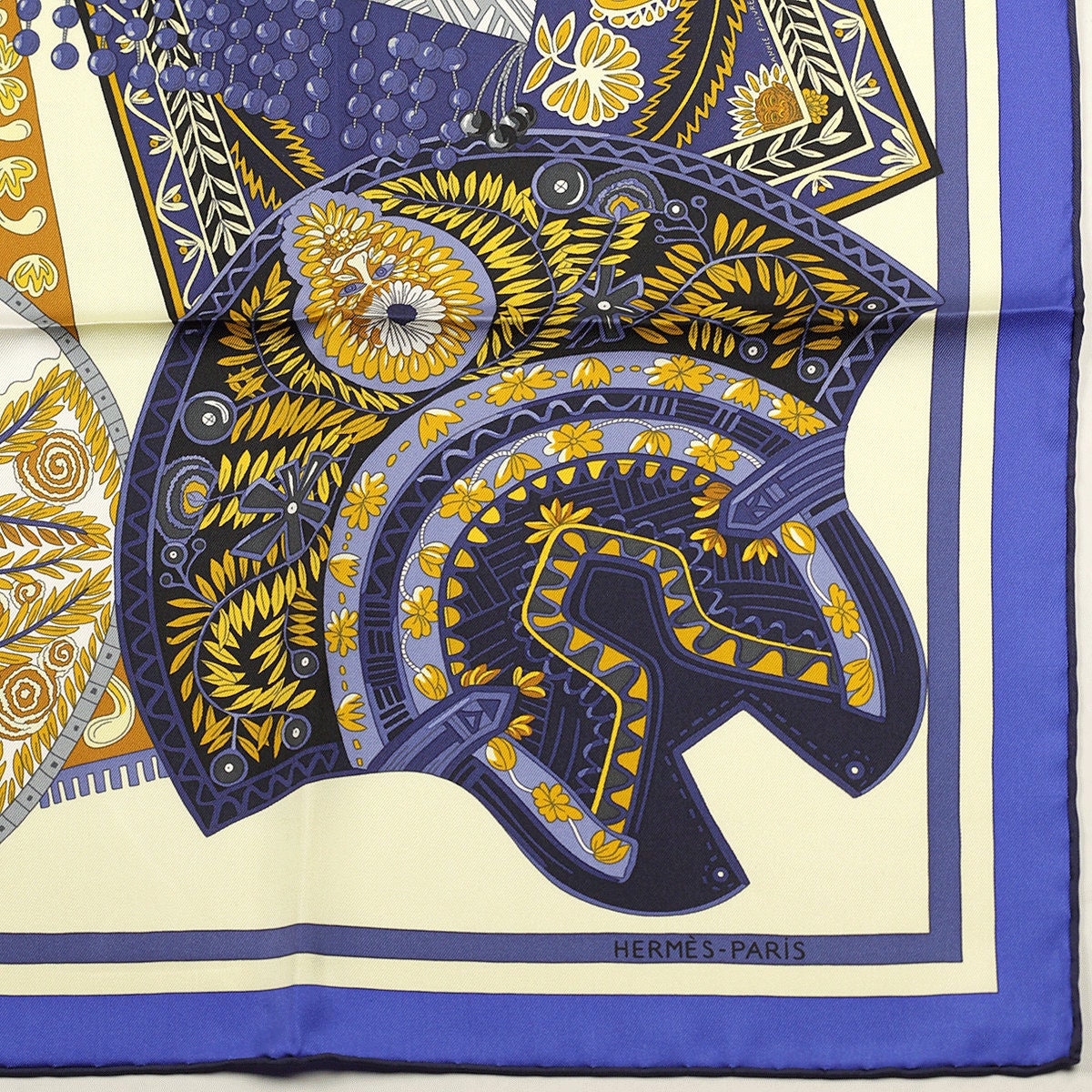 Hermes Scarf "Tapis de Selle" by Annie Faivre 90cm Silk | Carre Foulard