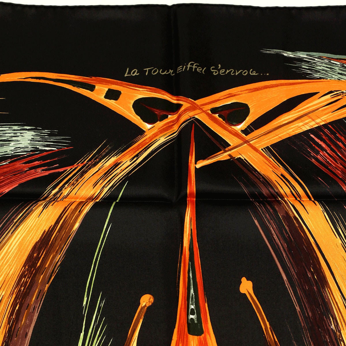 Hermes Scarf "La Tour Eiffel S'Envole" by Sefedin Kwumi 90cm Silk | Carre Foulard