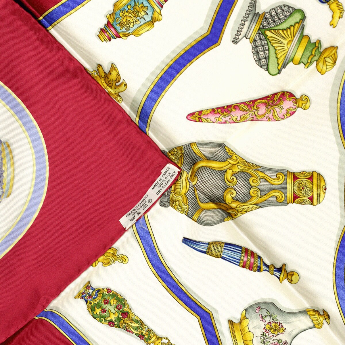 Hermes Scarf "Flacons" by Catherine Baschet 90cm Silk