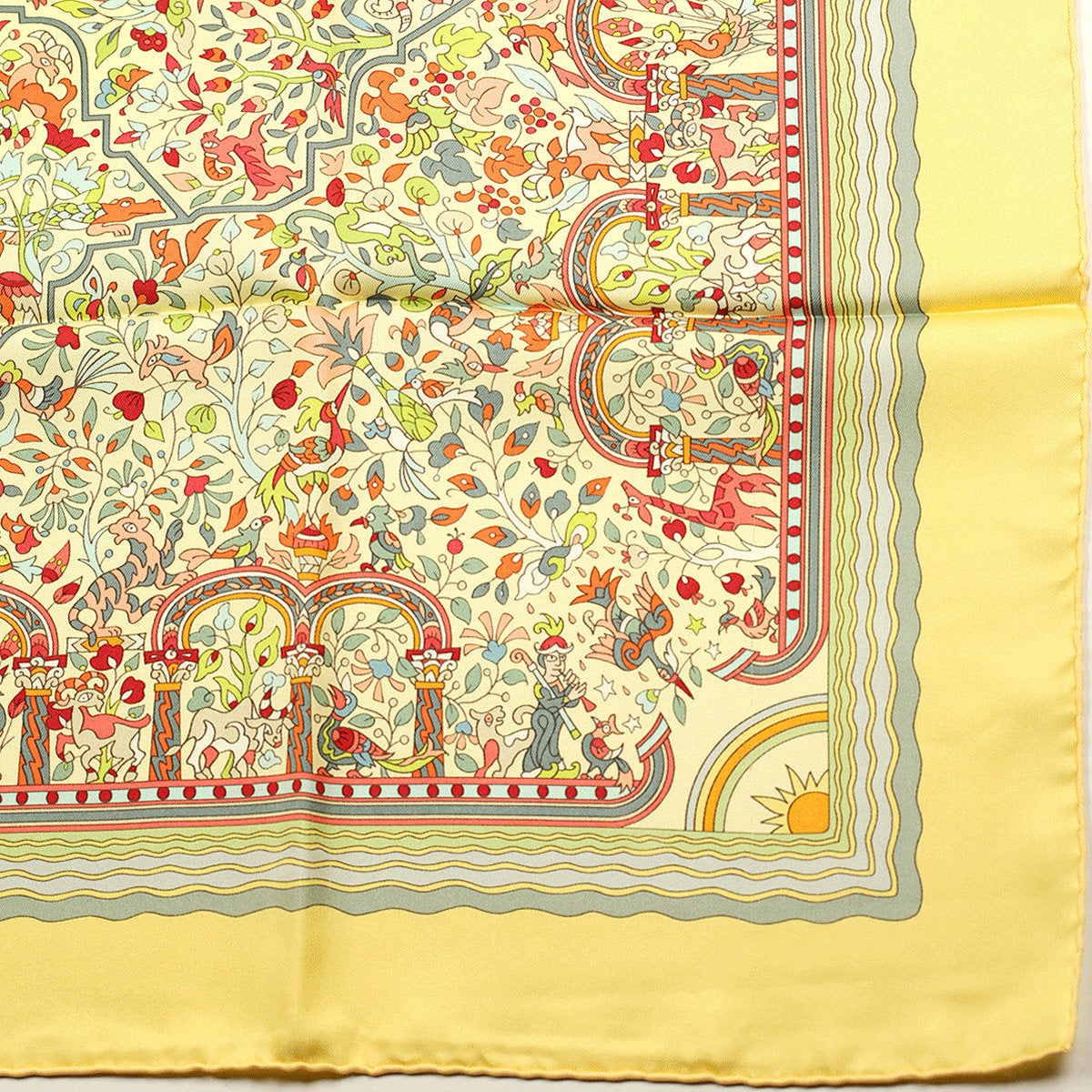 Hermes Scarf "Jardins d'Armenie" by Karen Petrossian 90cm Silk | Carre Foulard