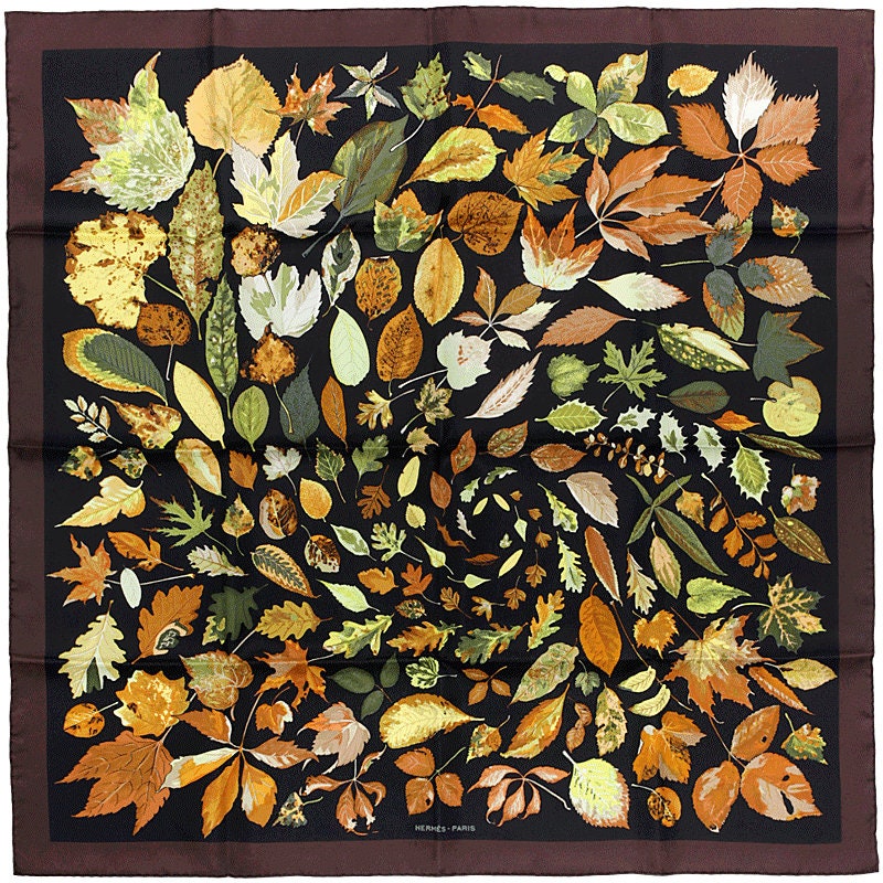 Hermes Scarf "Tourbillon" by Christiane Vauzelles 90cm Silk | Carre Foulard