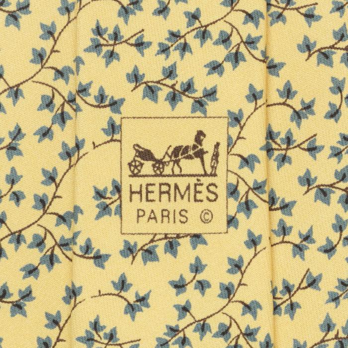 Hermes Men's Silk Tie Ivy Pattern 7917 | Necktie Cravate