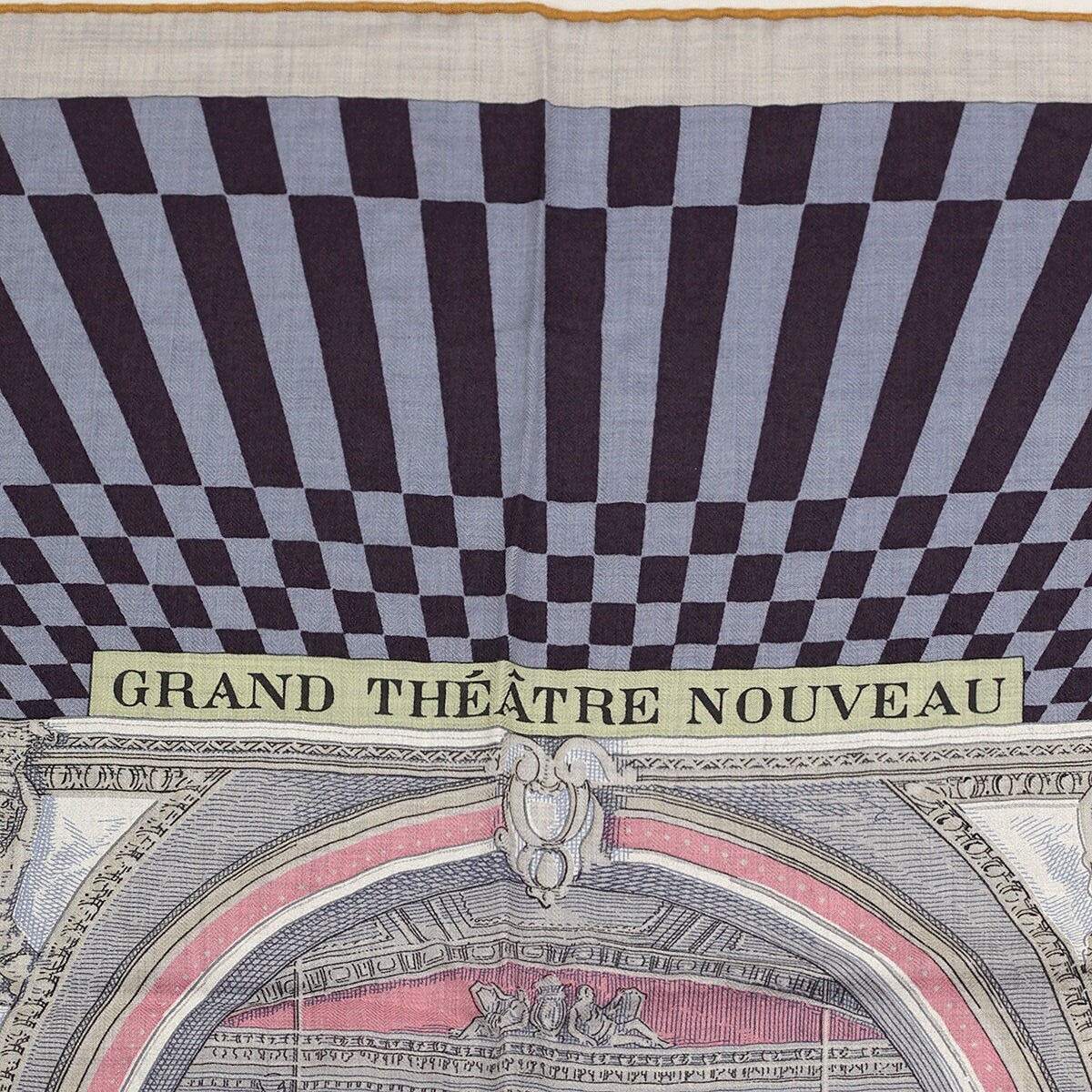 Hermes Cashmere Shawl 140cm GM "Grand Theatre Nouveau" by Giancarlo Pagni | Scarf Carre Foulard