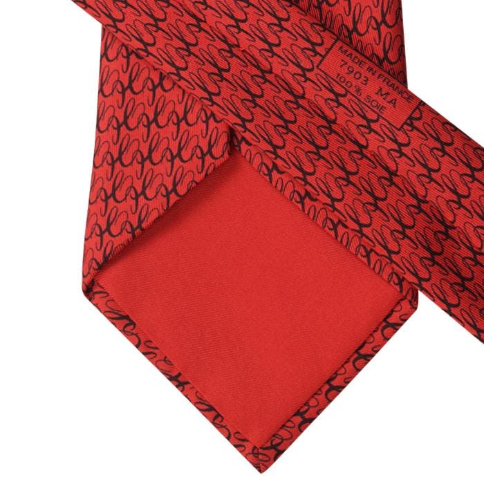 Hermes Men's Silk Tie H Geometric Pattern 7903 | Necktie Cravate