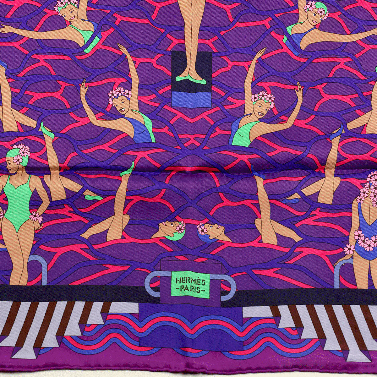 Hermes Scarf "Ballet Aquatique" by Pierre Marie 70cm Silk | Carre Foulard