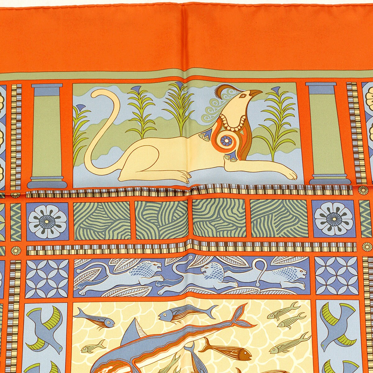 Hermes Scarf "Les Secrets de Minos" by Sophie Koechlin 90cm Silk | Carre Foulard