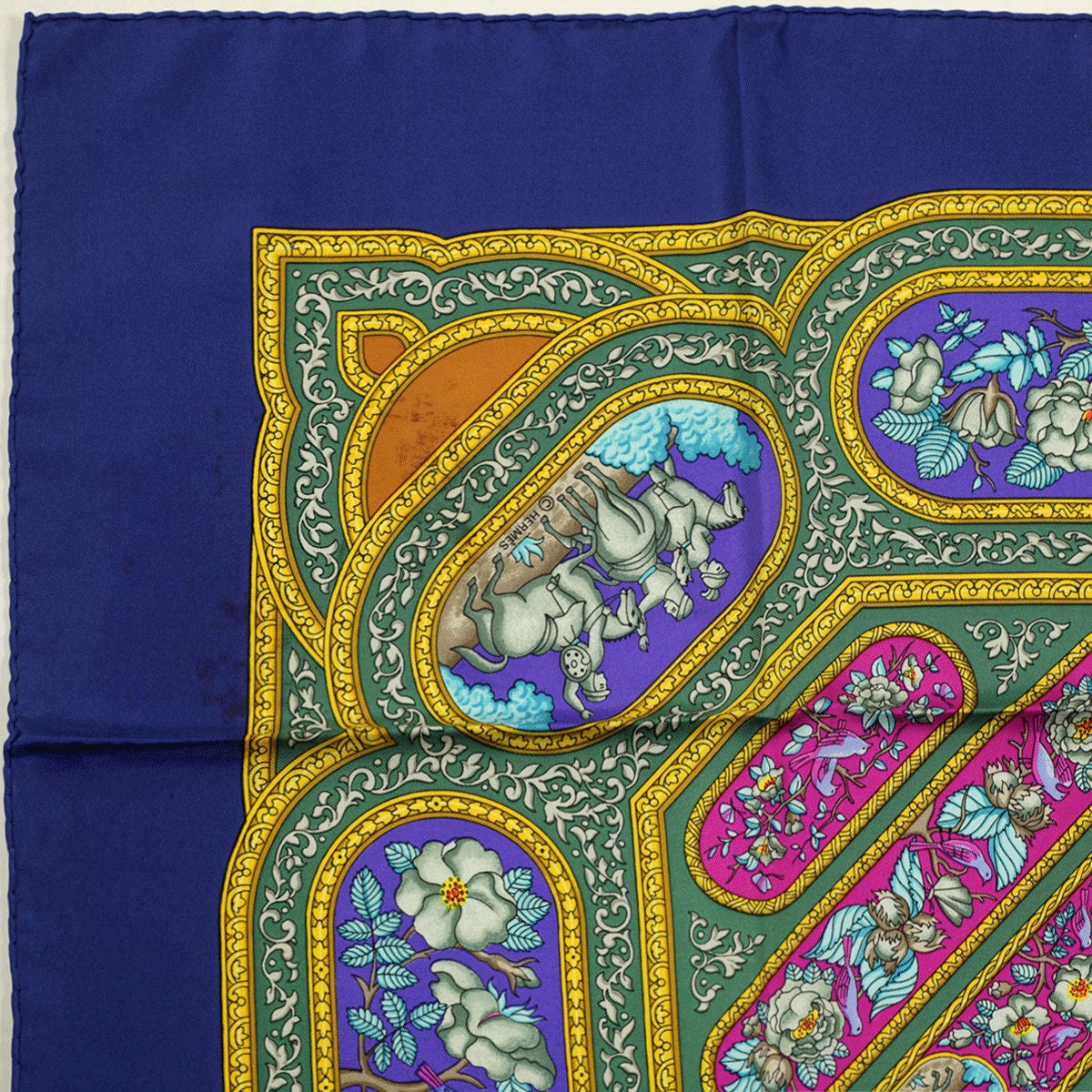 Hermes Scarf "Qalamdan" by Catherine Baschet 90cm Silk | Foulard Carre