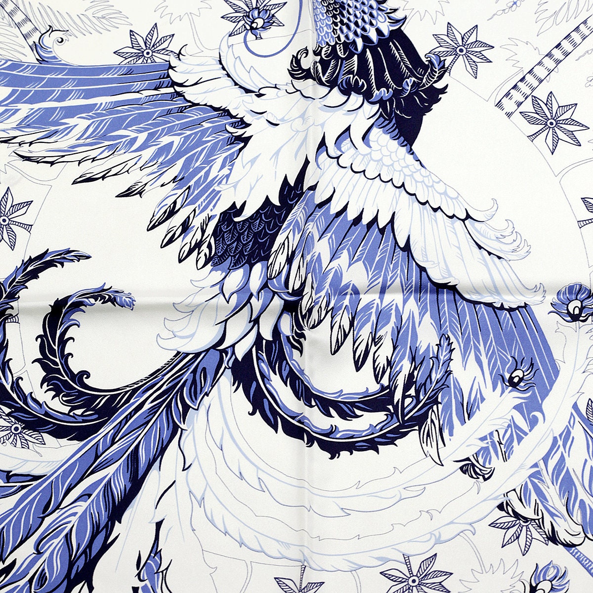 Hermes Scarf "Mythiques Phoenix" by Laurence Bourthoumieux 90cm Silk | Carre Foulard