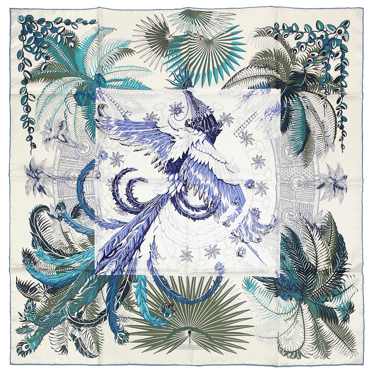 Hermes Scarf "Mythiques Phoenix" by Laurence Bourthoumieux 90cm Silk | Carre Foulard