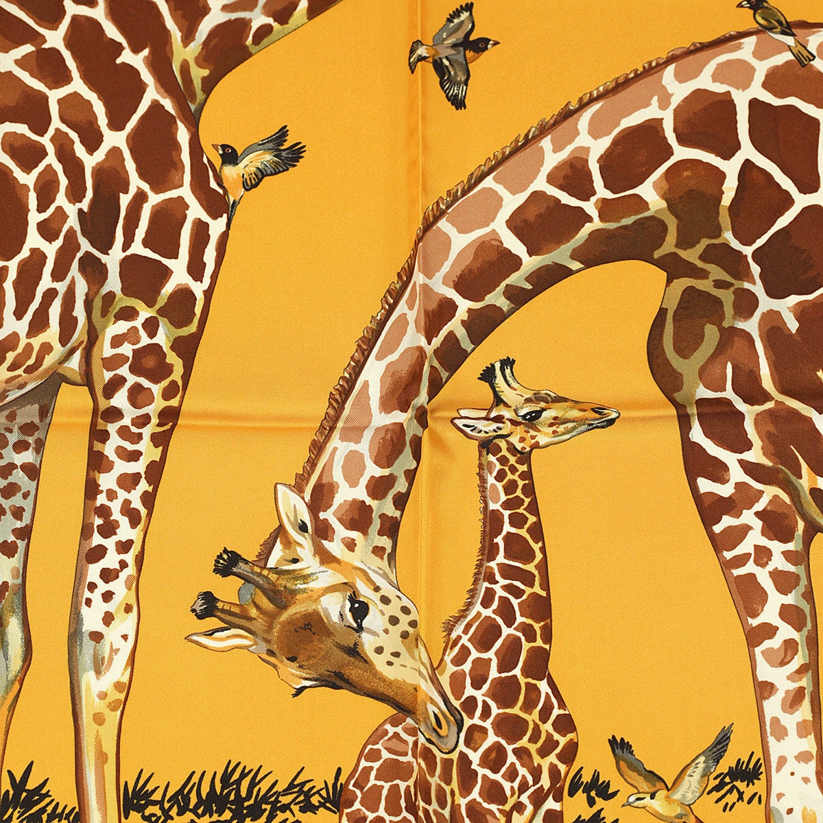 Hermes Scarf "Les Girafes" by Robert Dallet 90cm Silk | Grail Carre