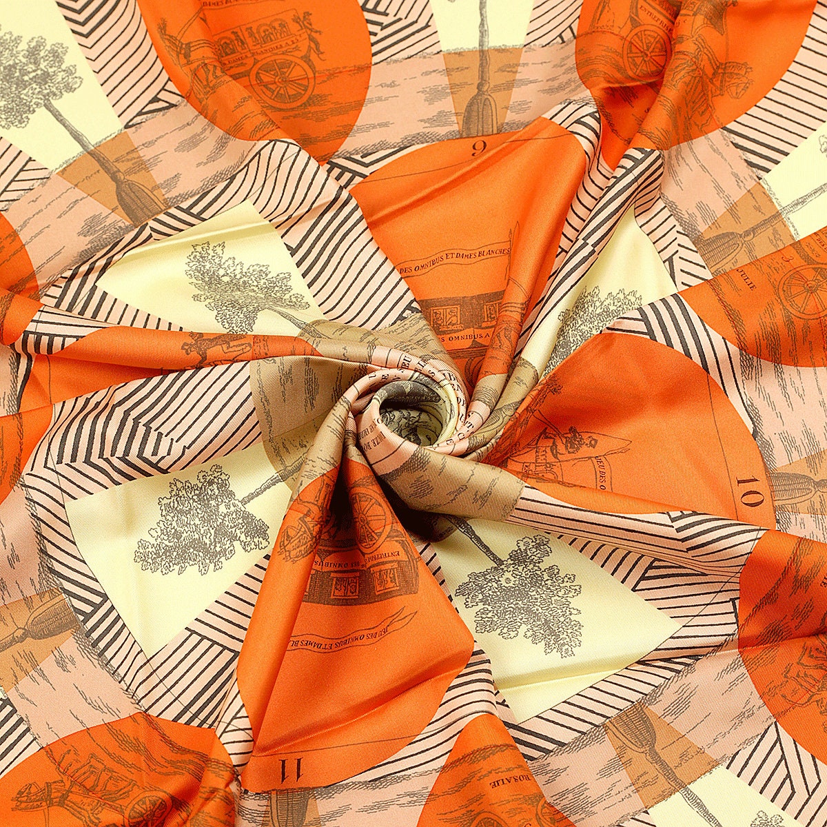 Hermes Scarf "Jeu des Omnibus Remix" by Giancarlo Pagni 90cm Silk | Foulard Carre