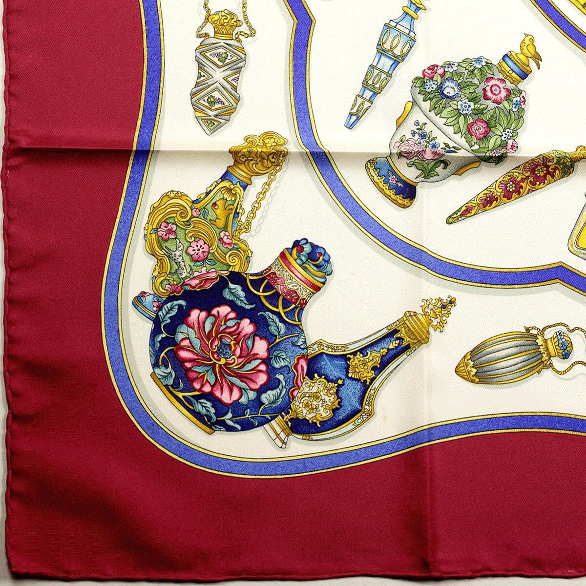 Hermes Scarf "Flacons" by Catherine Baschet 90cm Silk