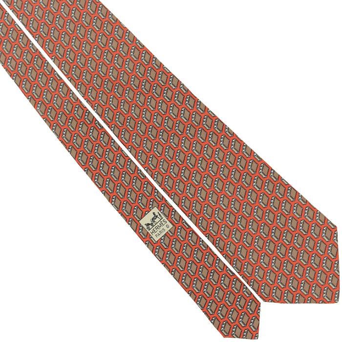 Hermes Men's Silk Tie Briefcases Pattern 5353 | Necktie Cravate