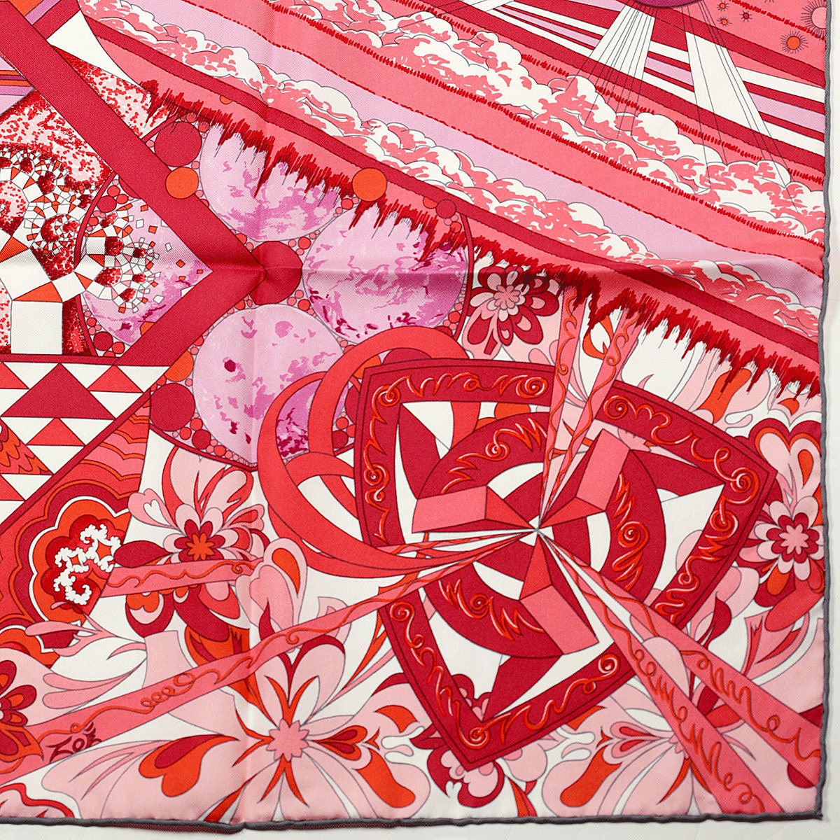 Hermes Scarf "L'ivresse de l'Infini" by Zoe Pauwels 90cm Silk | Carre Foulard