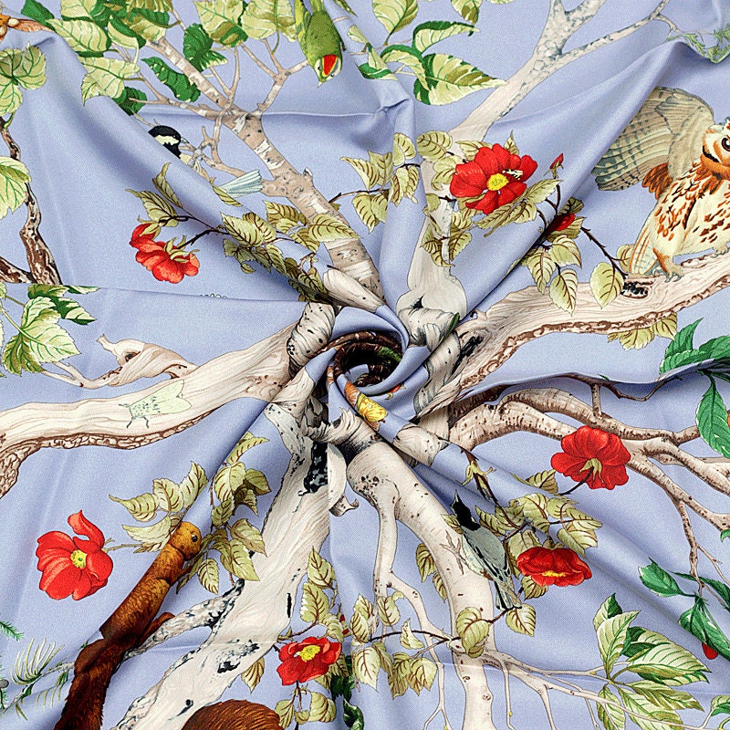 Hermes Scarf "Au Coeur des Bois" by Zoe Pauwels 90cm Silk | Carre Foulard