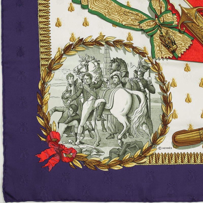 Hermes Scarf "Napoleon" by Philippe Ledoux 90cm Silk Jacquard | Carre Foulard